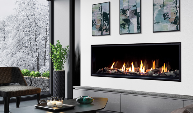 The C60 Tall Gas Fireplace